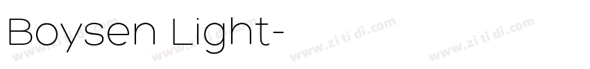 Boysen Light字体转换